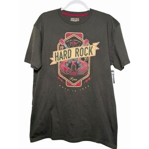 Hard Rock Cafe Rome Men's Large Guitar Graphic T Shirt NWT Grunge Y2K